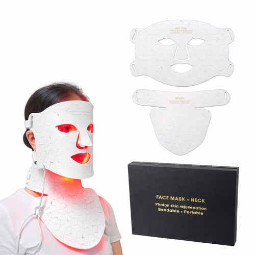 Máscara Rejuvenecedora Facial y Cuello LED